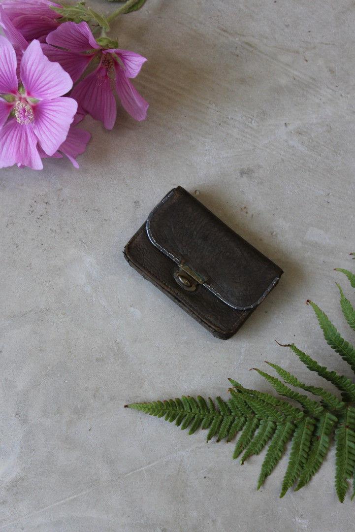 Antique Tiny Leather Purse