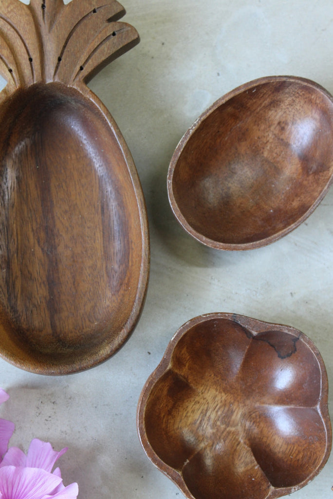 Vintage Pineapple Wooden Bowl - Kernow Furniture