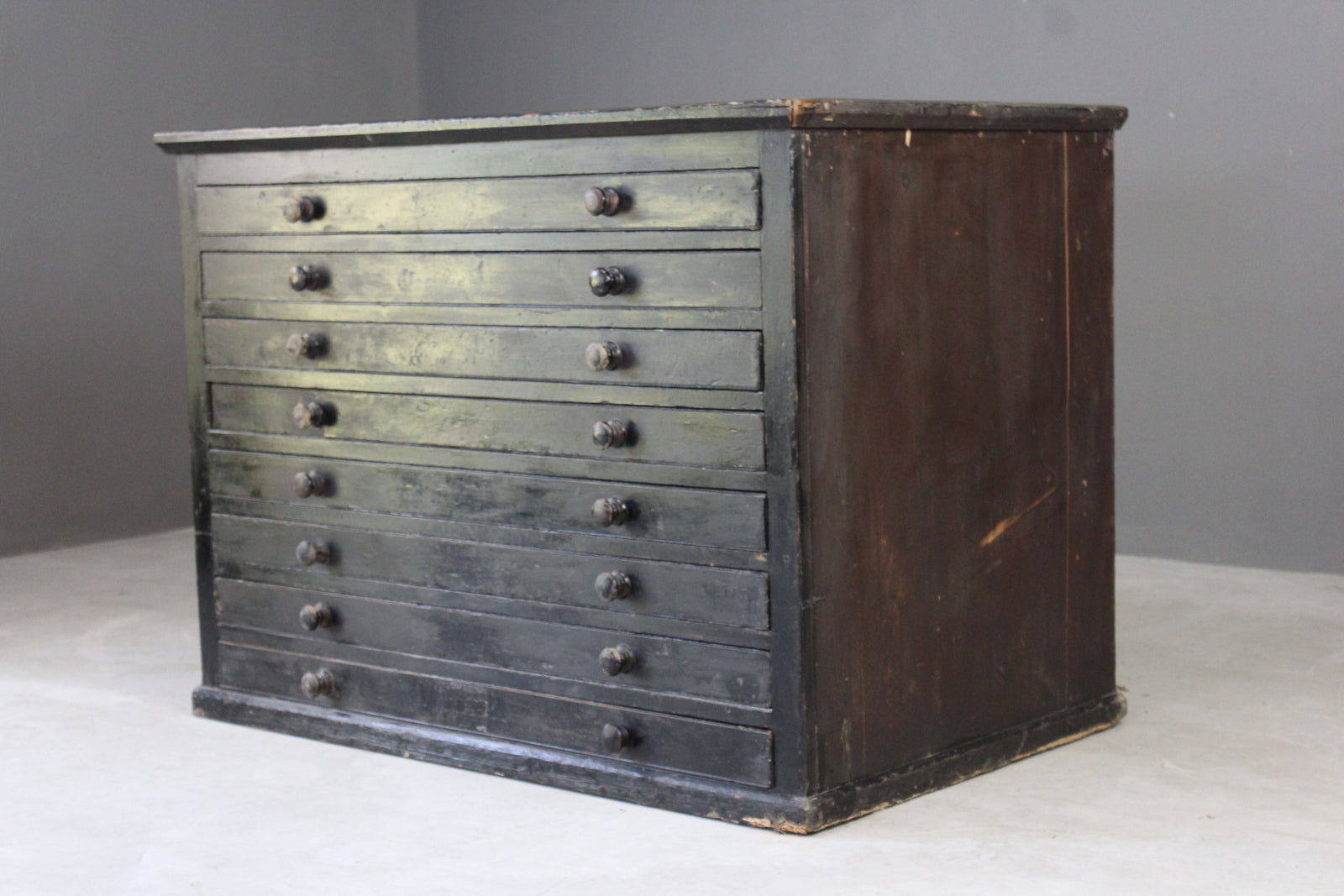 Painted Pine Plan Chest - Kernow Furniture