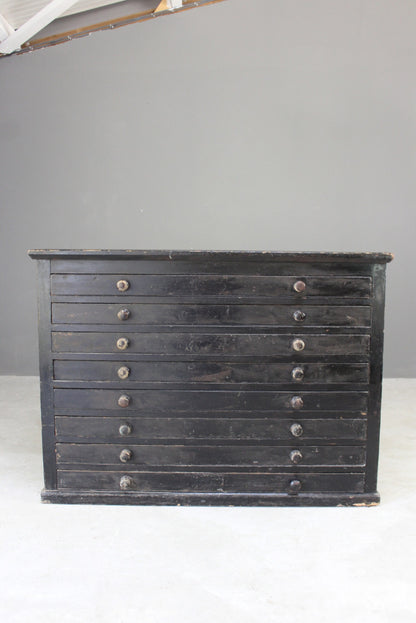 Painted Pine Plan Chest - Kernow Furniture