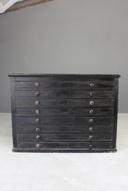 Painted Pine Plan Chest - Kernow Furniture