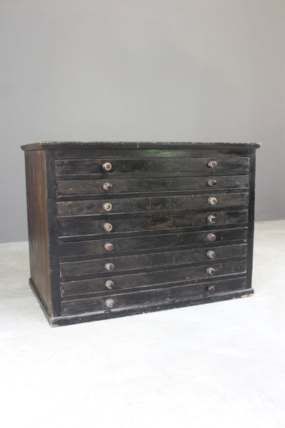 Painted Pine Plan Chest - Kernow Furniture