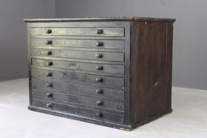 Painted Pine Plan Chest - Kernow Furniture