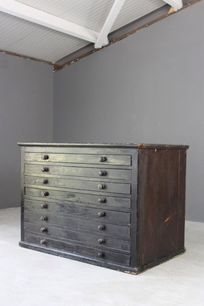 Painted Pine Plan Chest - Kernow Furniture