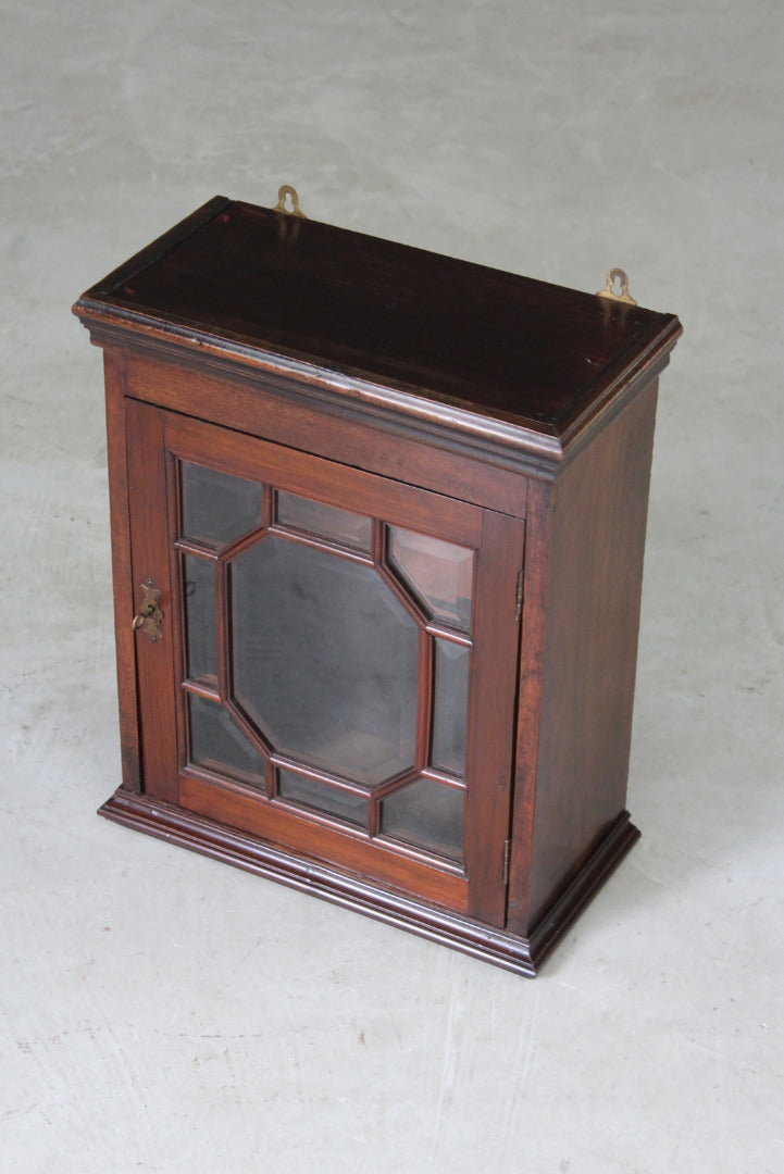 Mahogany Small Glazed Display Cabinet - Kernow Furniture