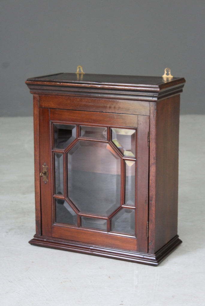 Mahogany Small Glazed Display Cabinet - Kernow Furniture