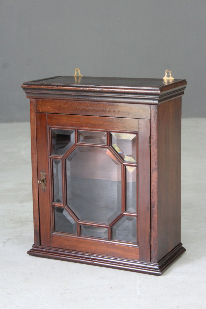 Mahogany Small Glazed Display Cabinet - Kernow Furniture