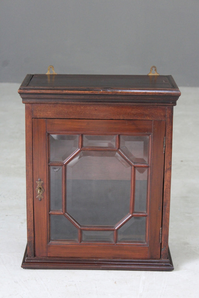 Mahogany Small Glazed Display Cabinet - Kernow Furniture