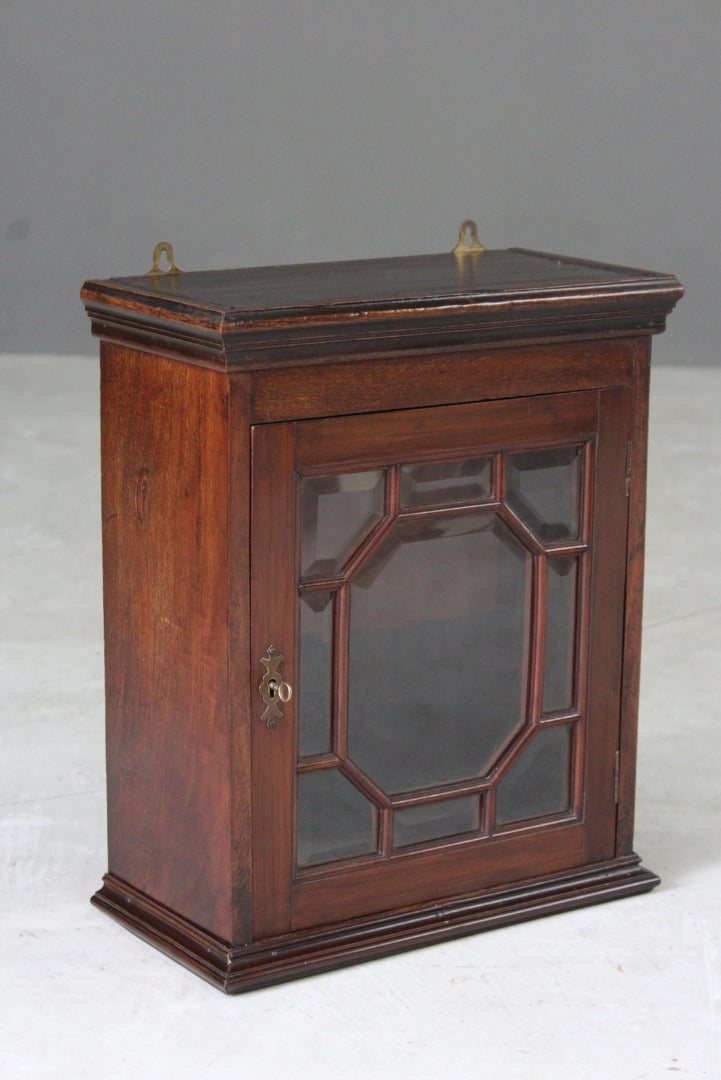 Mahogany Small Glazed Display Cabinet - Kernow Furniture