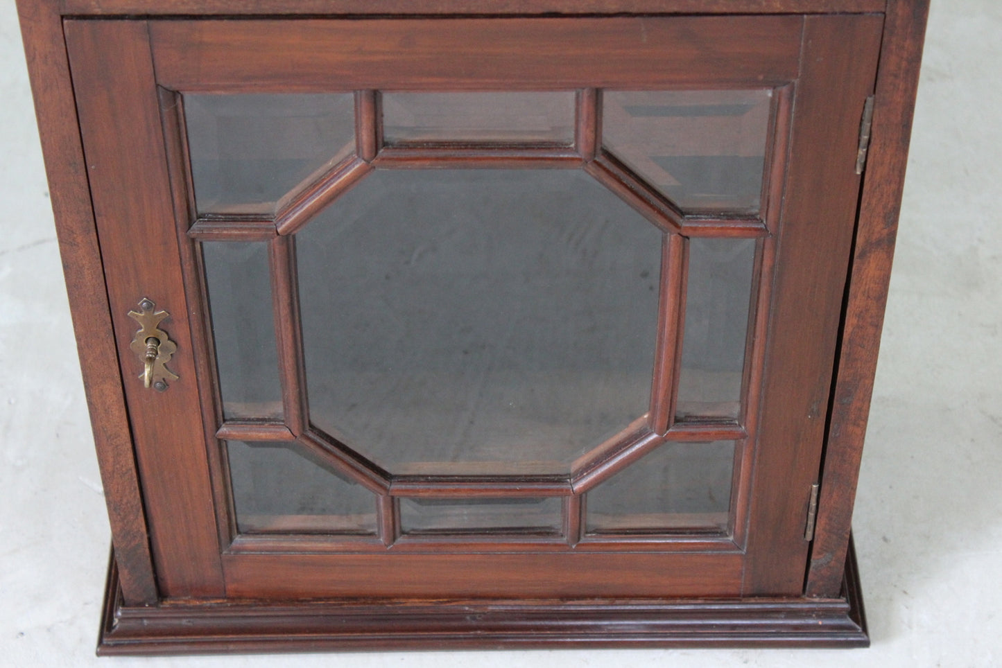 Mahogany Small Glazed Display Cabinet - Kernow Furniture