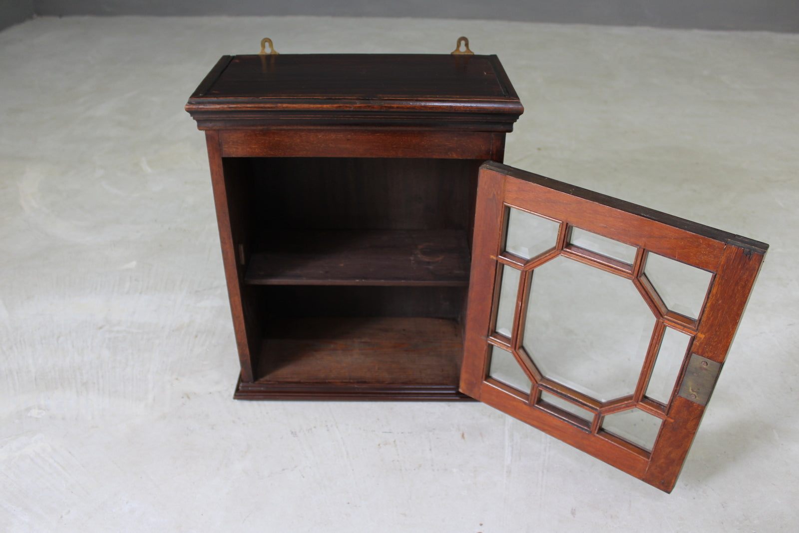 Mahogany Small Glazed Display Cabinet - Kernow Furniture