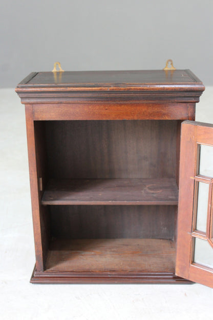 Mahogany Small Glazed Display Cabinet - Kernow Furniture