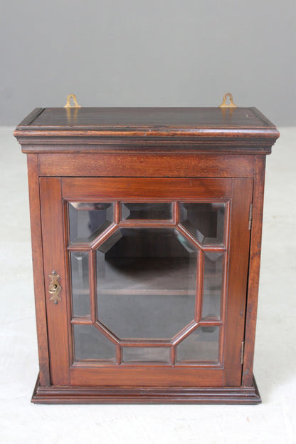 Mahogany Small Glazed Display Cabinet - Kernow Furniture