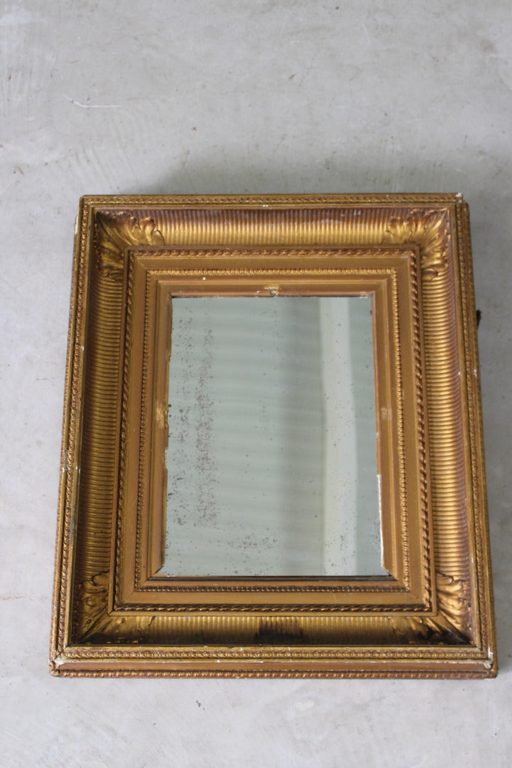 Small Antique Gilt Mirror - Kernow Furniture