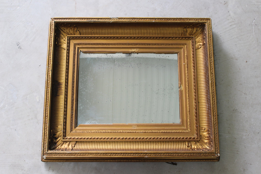 Small Antique Gilt Mirror - Kernow Furniture