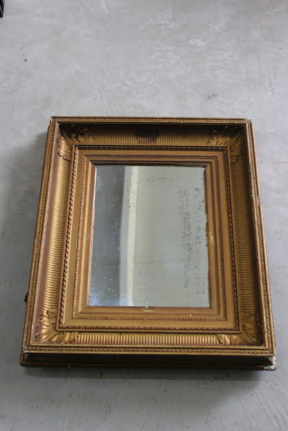 Small Antique Gilt Mirror - Kernow Furniture