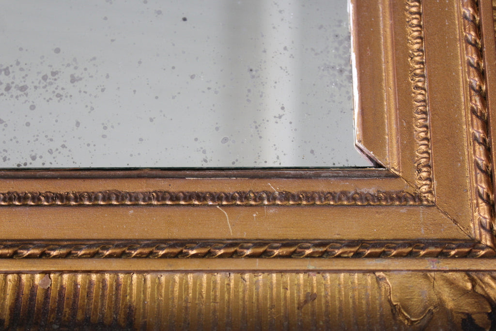 Small Antique Gilt Mirror - Kernow Furniture