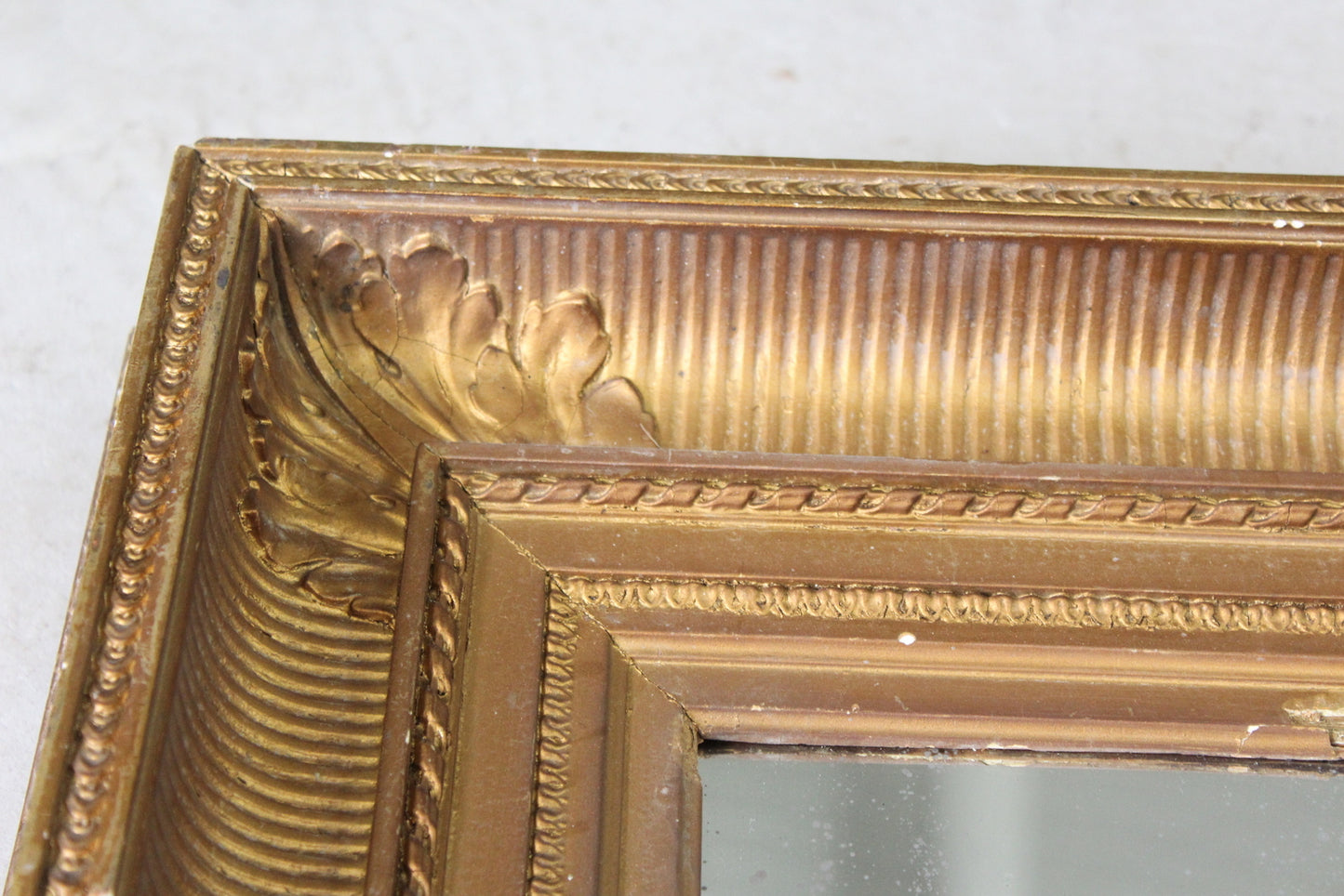 Small Antique Gilt Mirror - Kernow Furniture