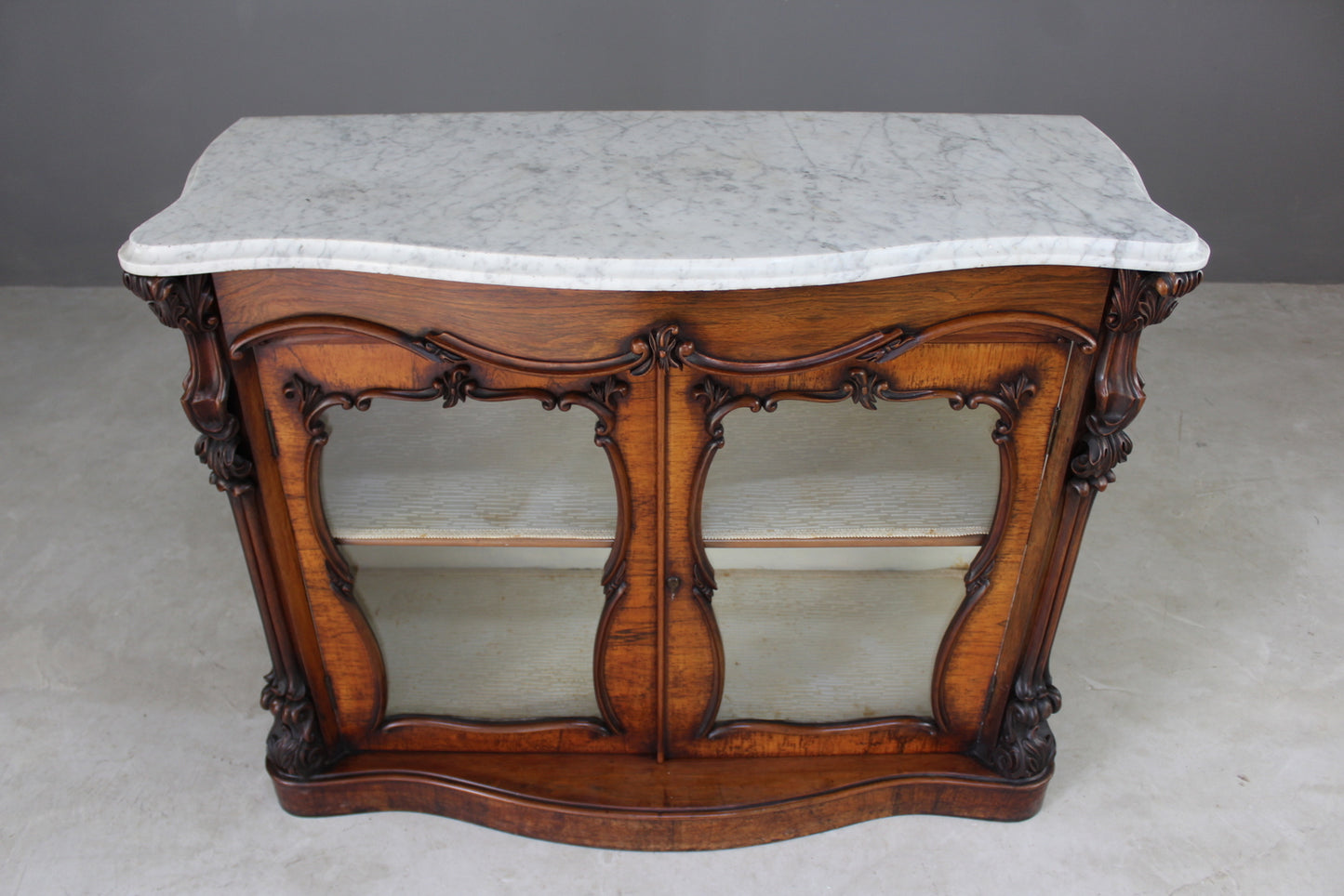 Victorian Serpentine Rosewood Chiffonier - Kernow Furniture