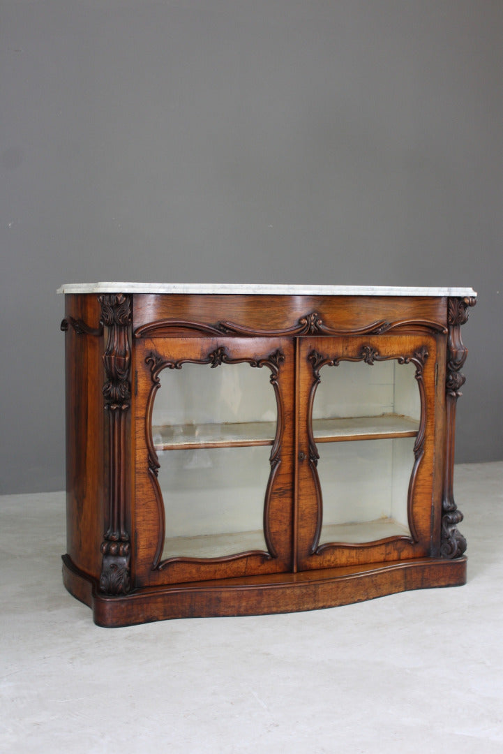 Victorian Serpentine Rosewood Chiffonier - Kernow Furniture