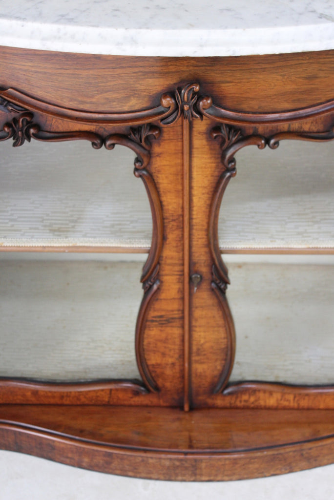 Victorian Serpentine Rosewood Chiffonier - Kernow Furniture