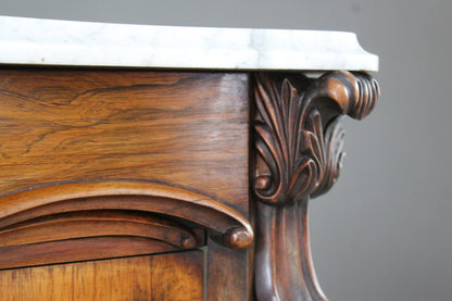 Victorian Serpentine Rosewood Chiffonier - Kernow Furniture