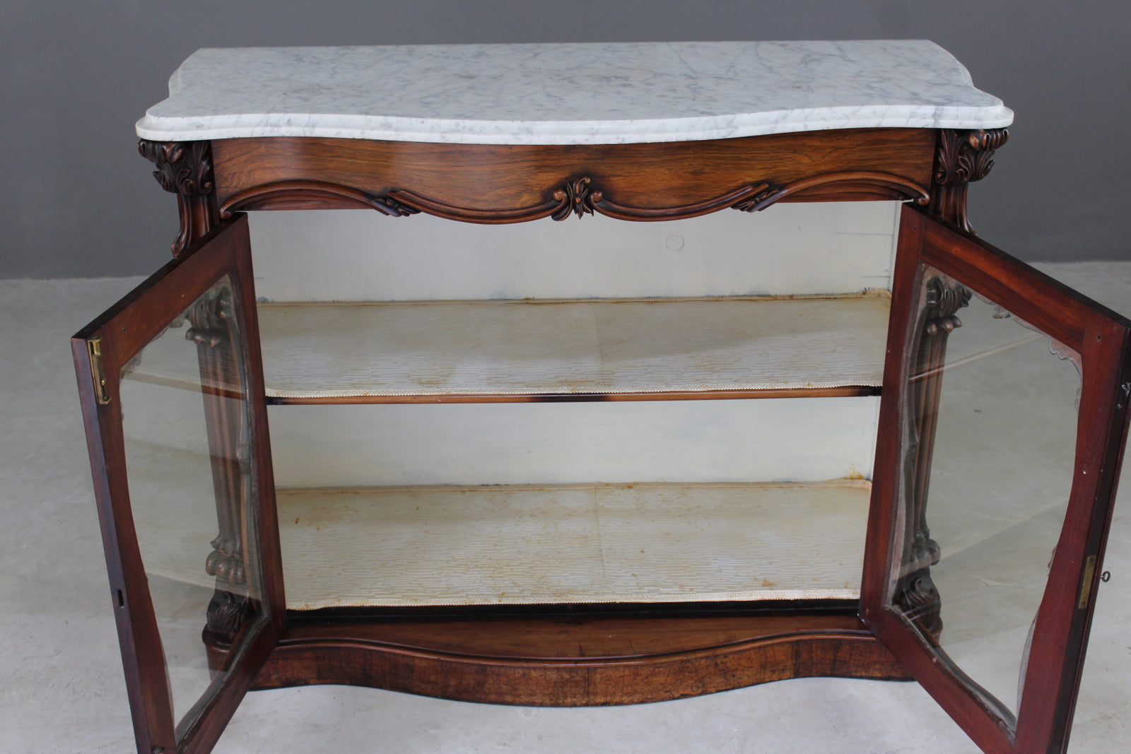 Victorian Serpentine Rosewood Chiffonier - Kernow Furniture