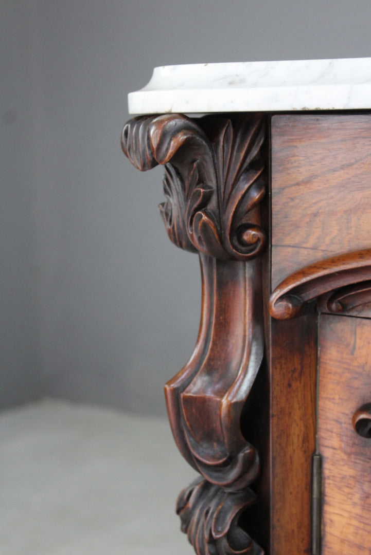 Victorian Serpentine Rosewood Chiffonier - Kernow Furniture