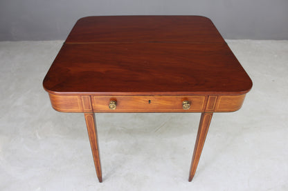 Edwardian Sheraton Style Tea Table - Kernow Furniture