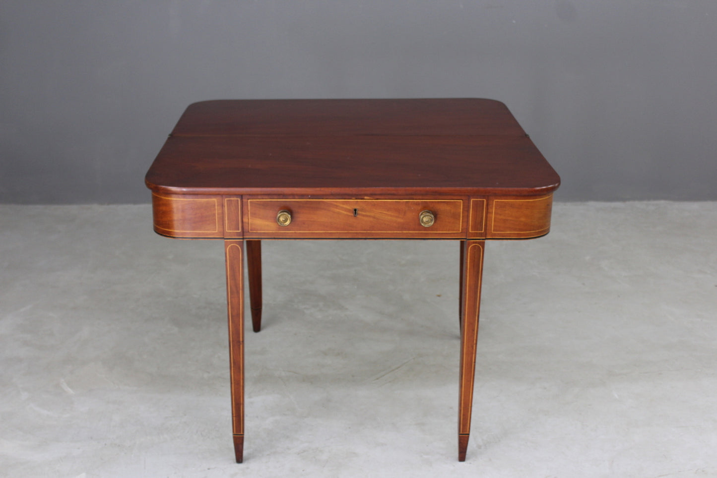 Edwardian Sheraton Style Tea Table - Kernow Furniture