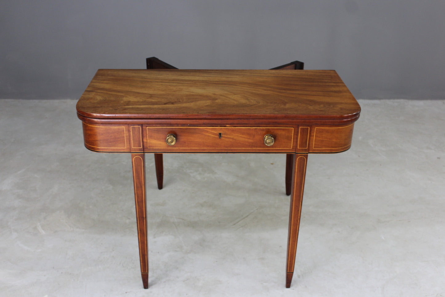 Edwardian Sheraton Style Tea Table - Kernow Furniture