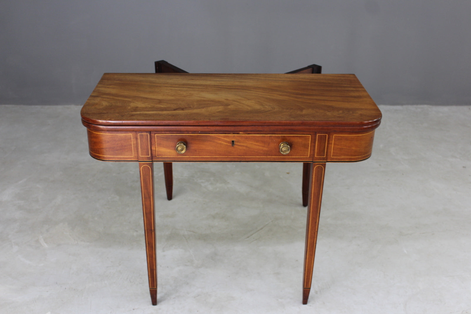 Edwardian Sheraton Style Tea Table - Kernow Furniture