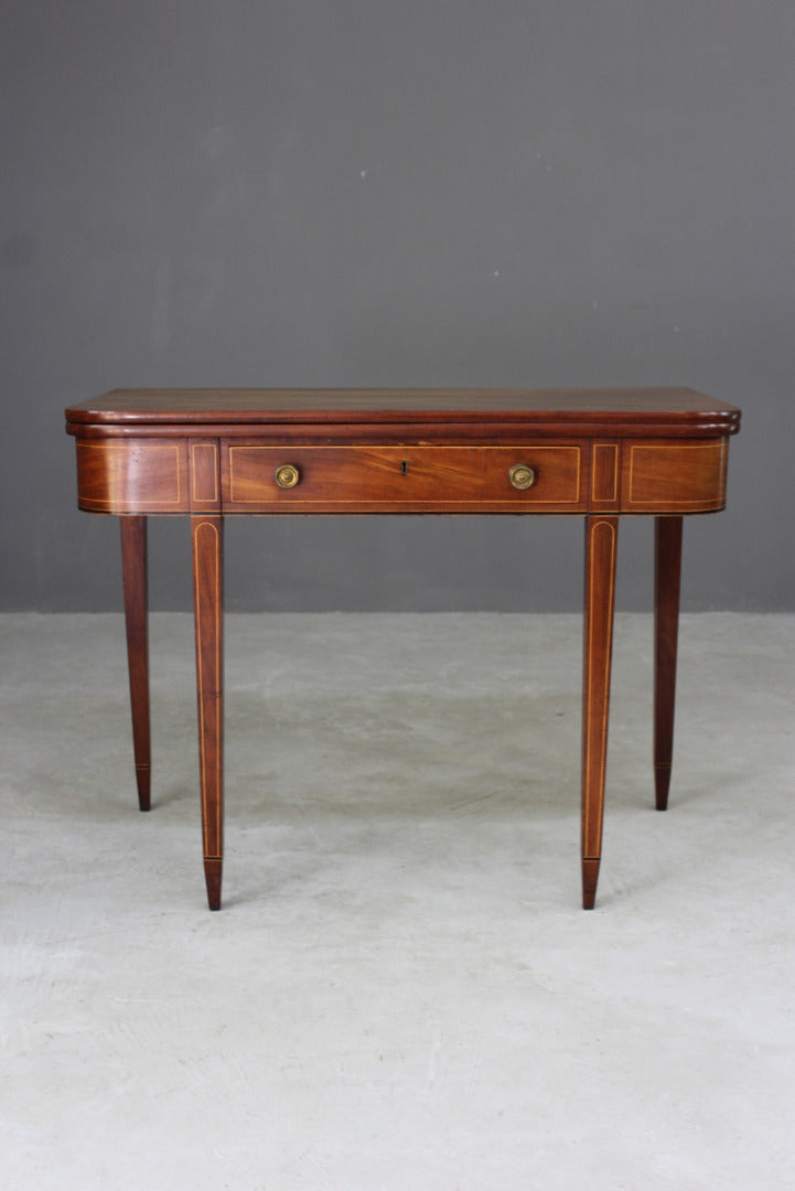 Edwardian Sheraton Style Tea Table - Kernow Furniture