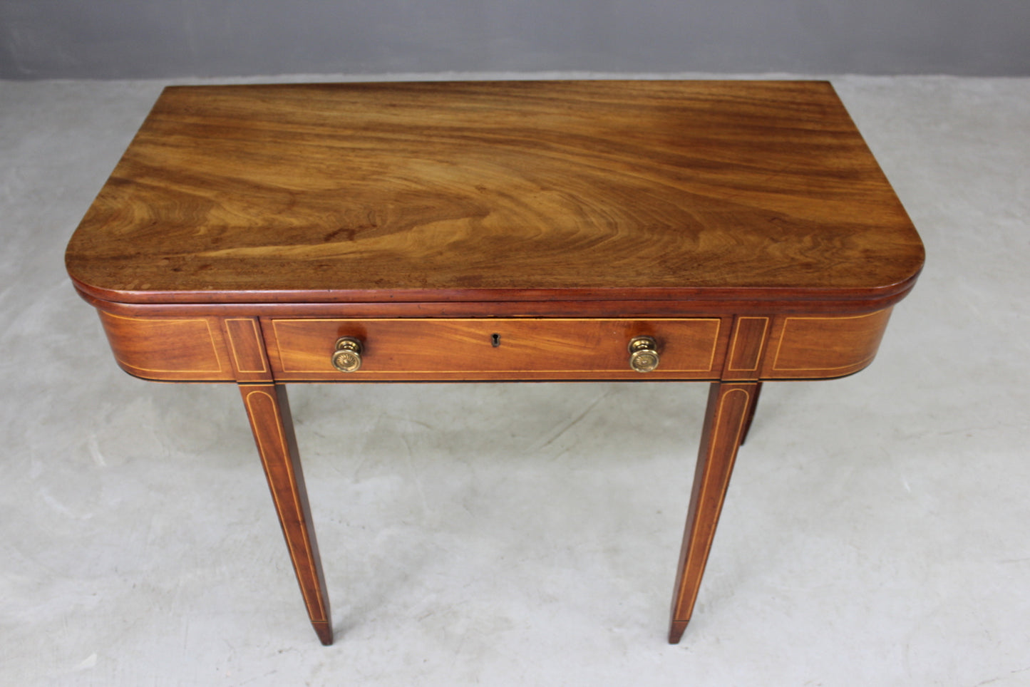 Edwardian Sheraton Style Tea Table - Kernow Furniture