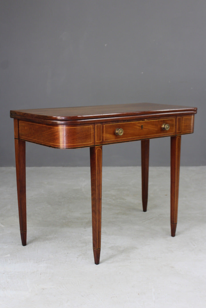 Edwardian Sheraton Style Tea Table - Kernow Furniture