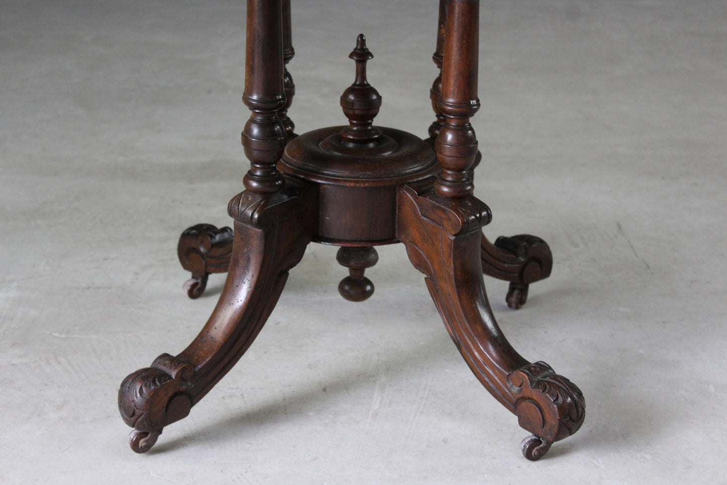 Victorian Octagonal Marquetry Occasional Table - Kernow Furniture