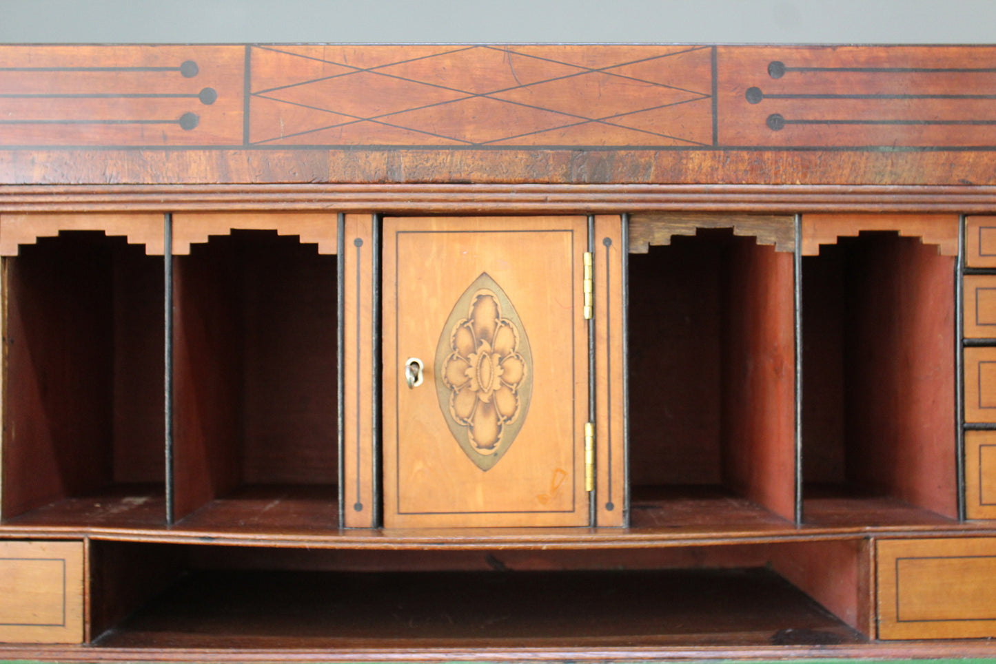 Antique Georgian Mahogany Secretaire Chest - Kernow Furniture