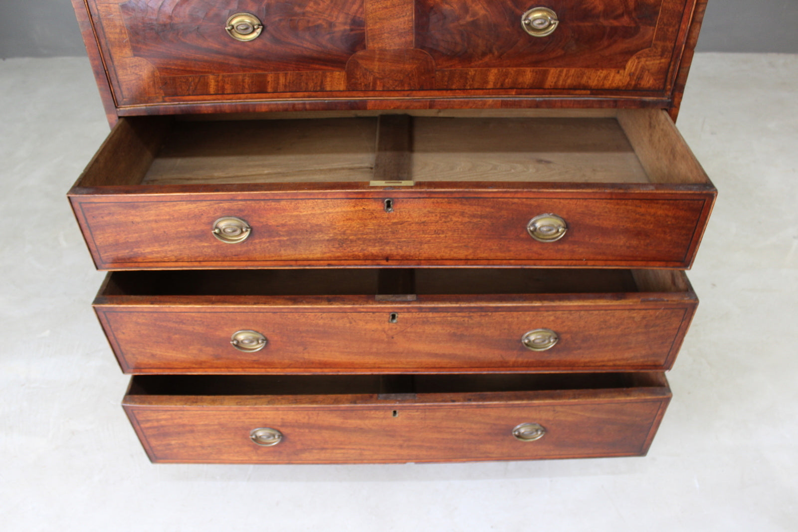 Antique Georgian Mahogany Secretaire Chest - Kernow Furniture