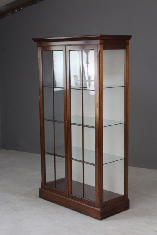 Mahogany Glazed Display Cabinet - Kernow Furniture