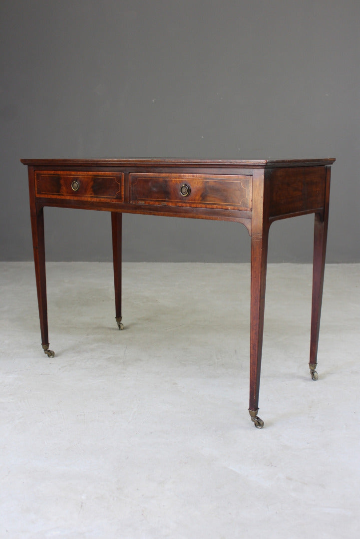 Edwardian Mahogany Writing Table - Kernow Furniture