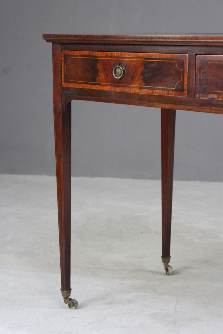 Edwardian Mahogany Writing Table - Kernow Furniture