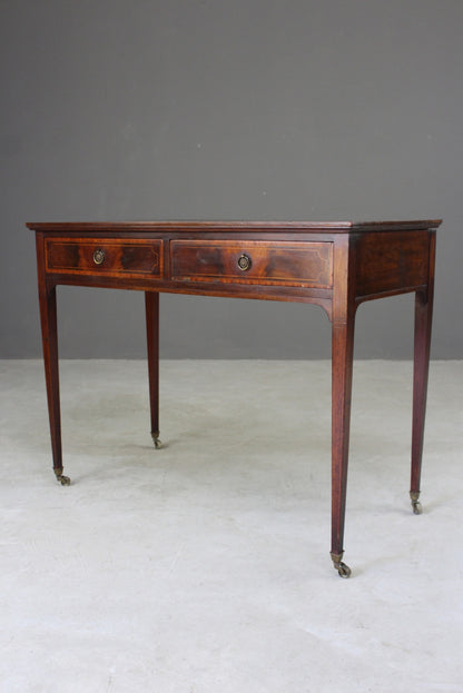 Edwardian Mahogany Writing Table - Kernow Furniture