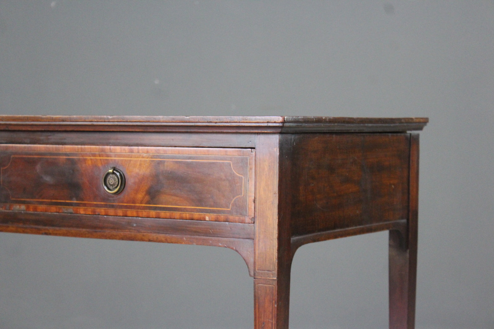 Edwardian Mahogany Writing Table - Kernow Furniture