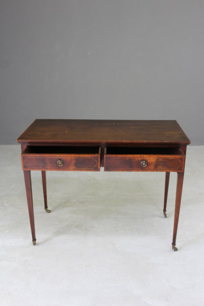 Edwardian Mahogany Writing Table - Kernow Furniture