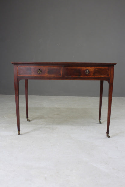 Edwardian Mahogany Writing Table - Kernow Furniture