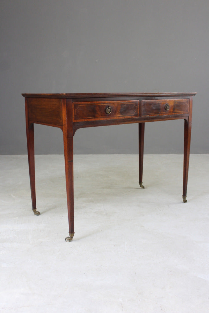 Edwardian Mahogany Writing Table - Kernow Furniture