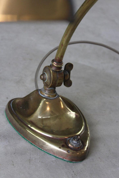 Pair Art Nouveau Brass Desk Lamps