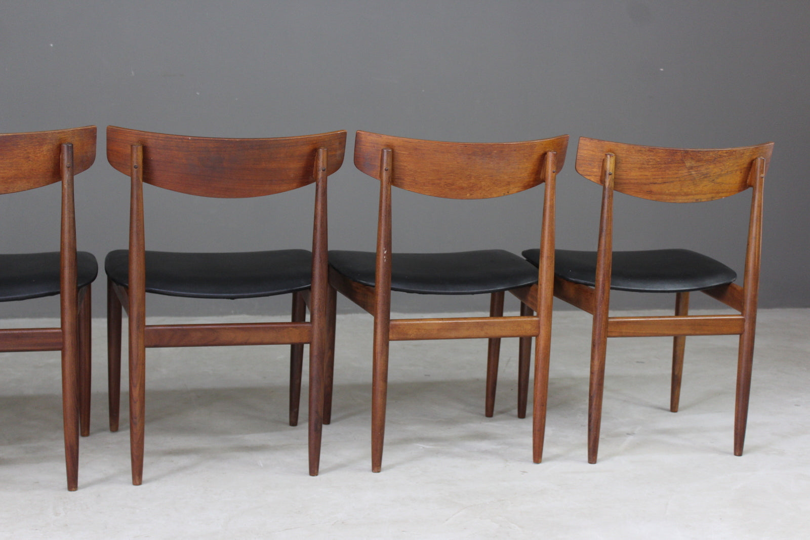 6 Retro E Gomme Dining Chairs - Kernow Furniture