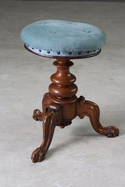 Antique Victorian Music Stool - Kernow Furniture