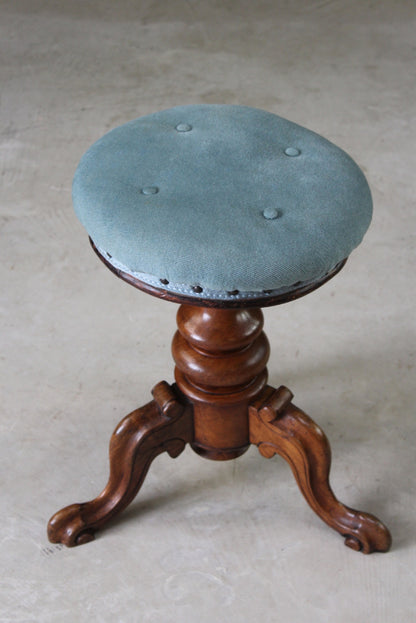 Antique Victorian Music Stool - Kernow Furniture